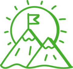 Sun Rising Over Mountain Icon